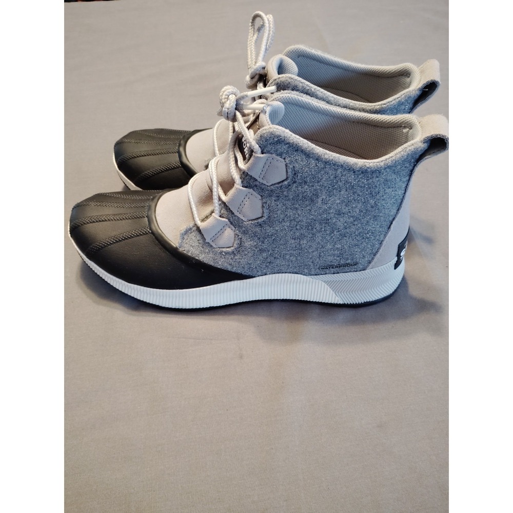 Sorel OUT N ABOUT III Women 12 Waterproof Duck Boot GLITTER Gray Felt NL5056-083 - Picture 7 of 10